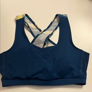 Women's Blue GAIAM Sports Bra With Pads